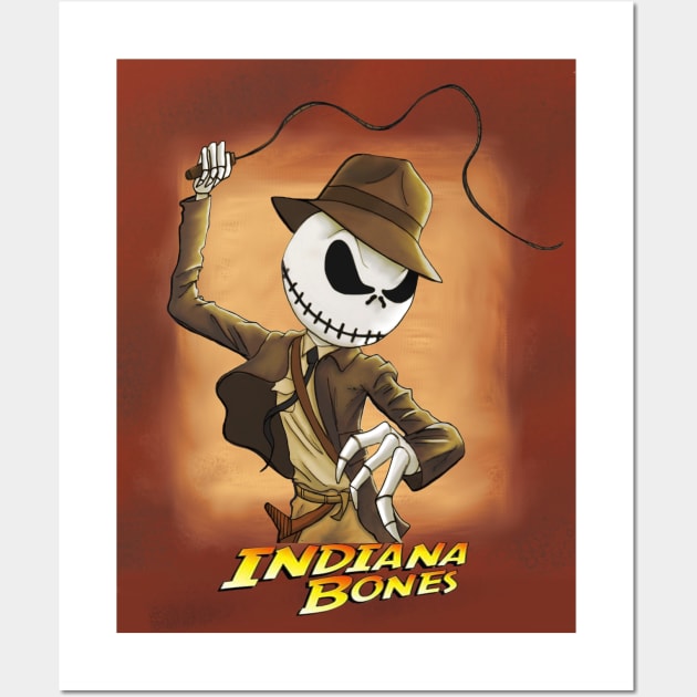 Indiana Bones Wall Art by CG Fan Art